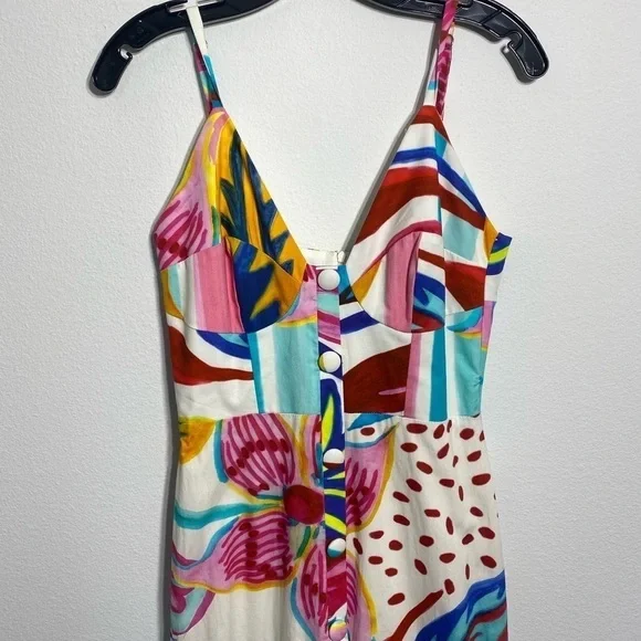 PatBo Flora Textured Tiered Flowy Maxi Dress NWT - Picture 8 of 14